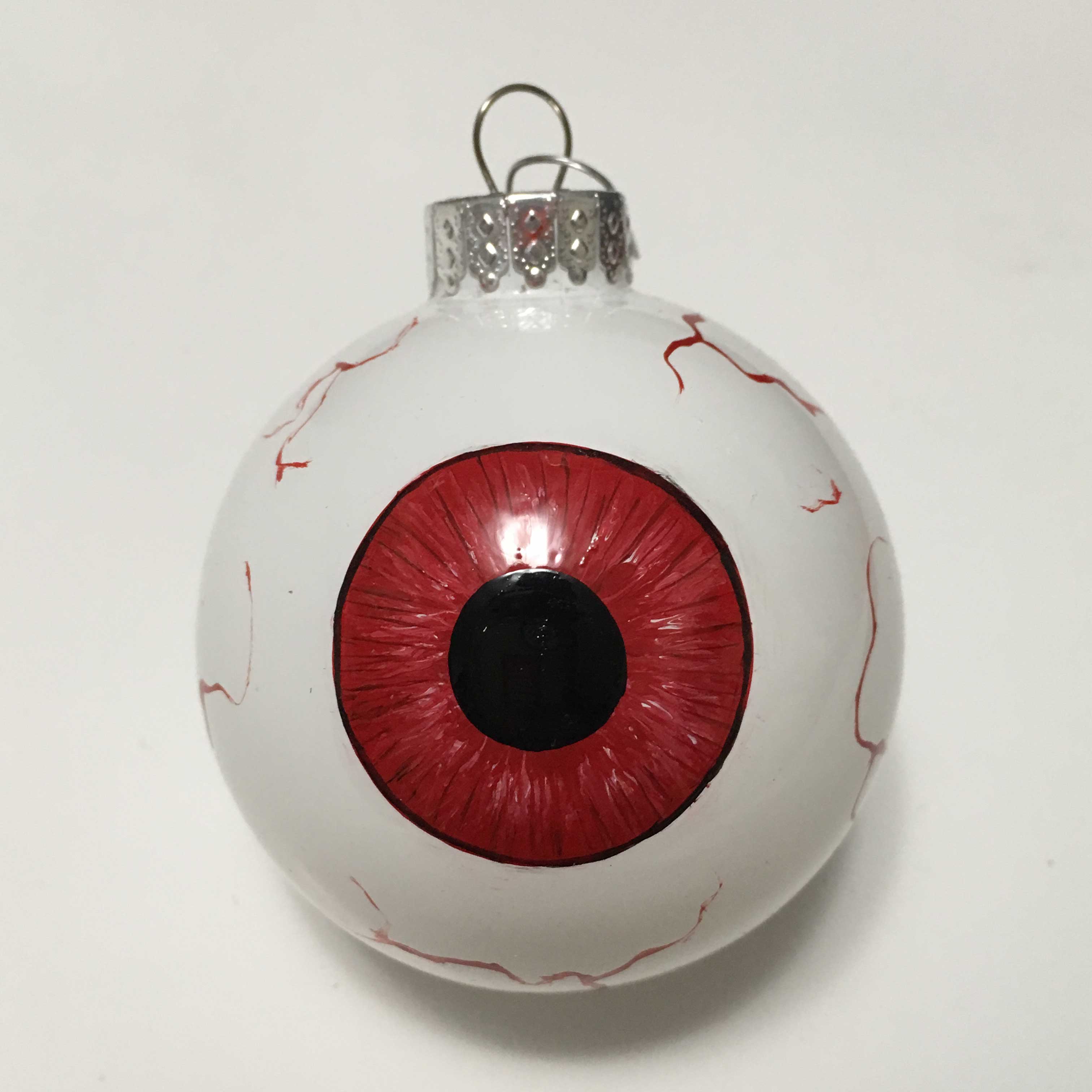   red iris eyeball eye ornament