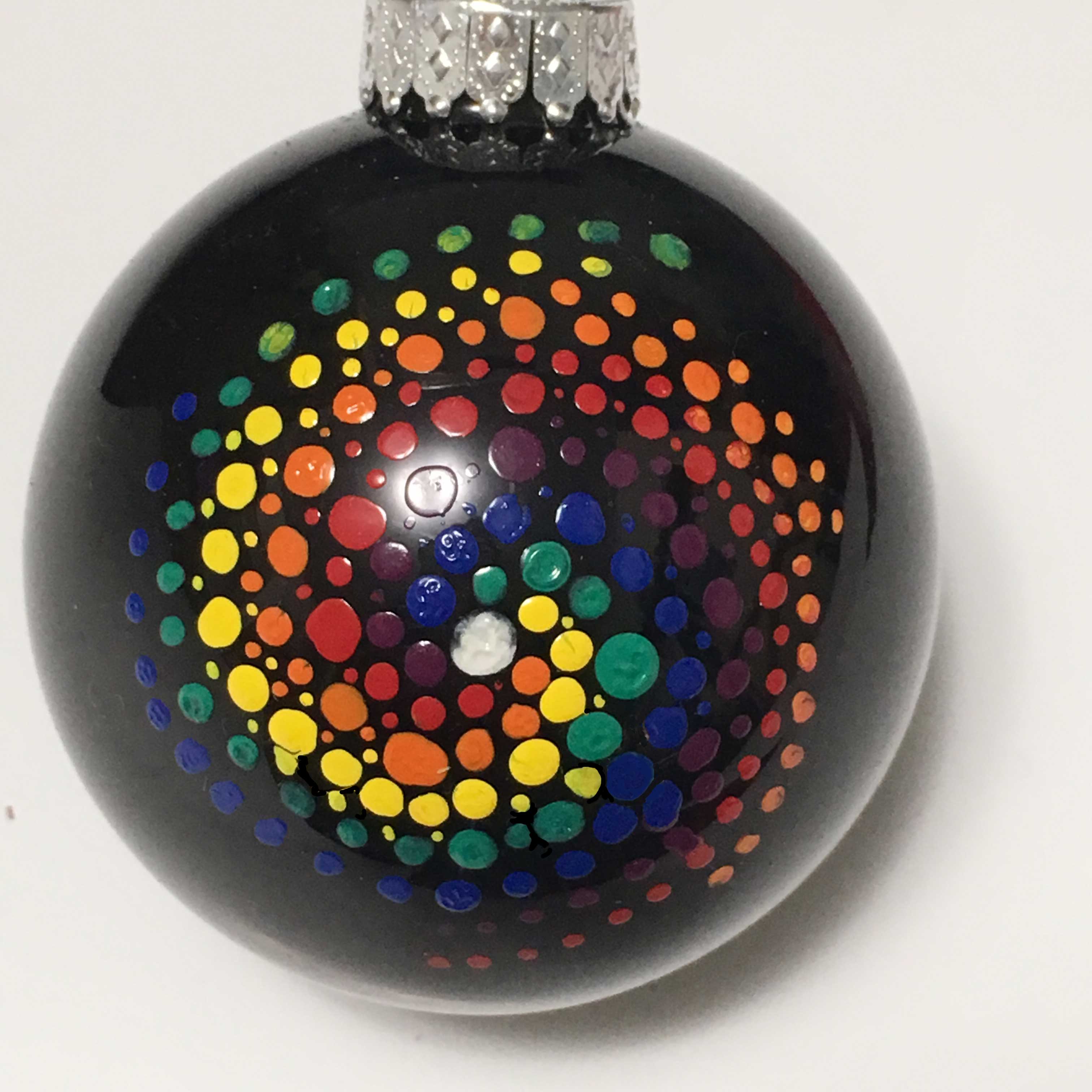 Rainbow Mandala ornament