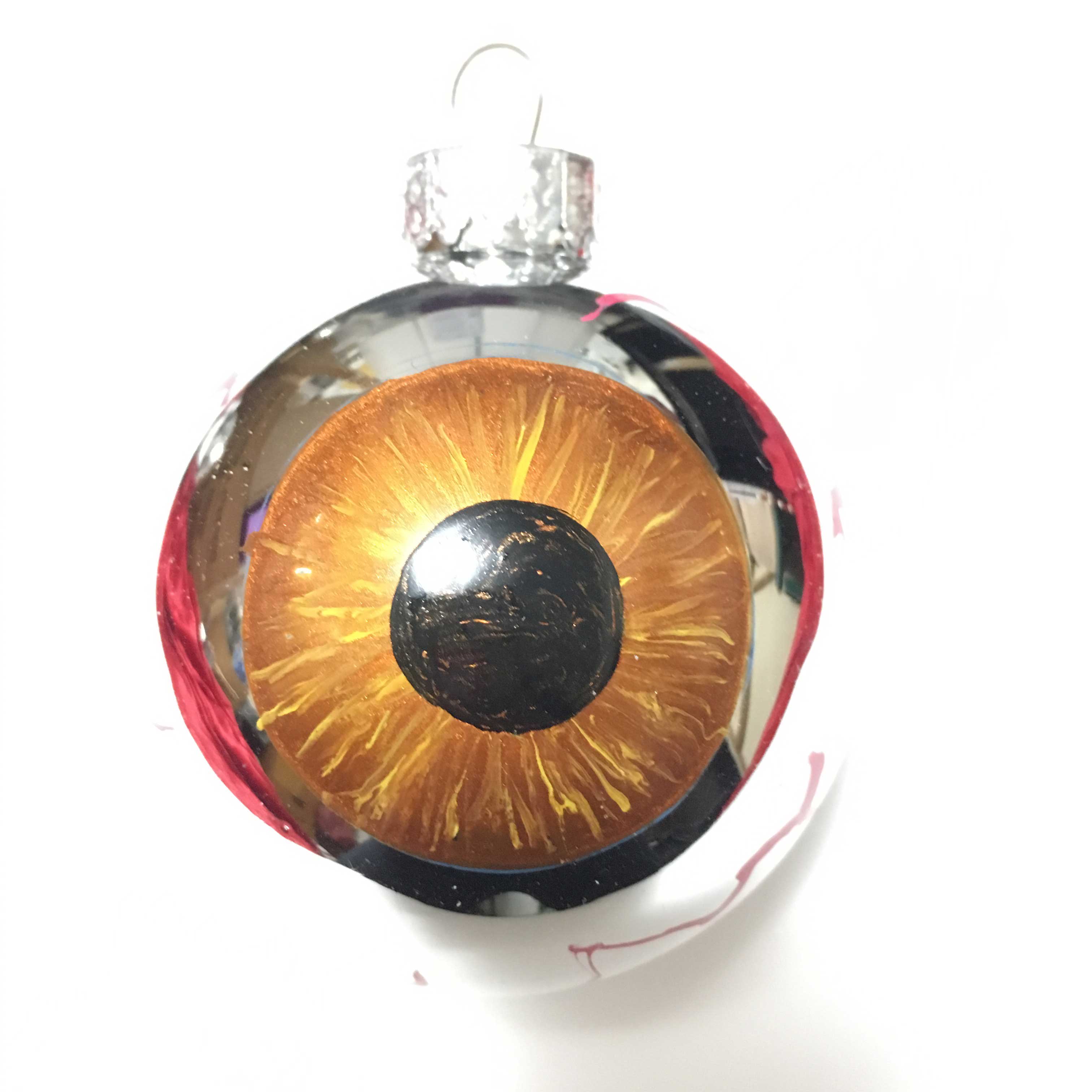Brown eyeball ornament