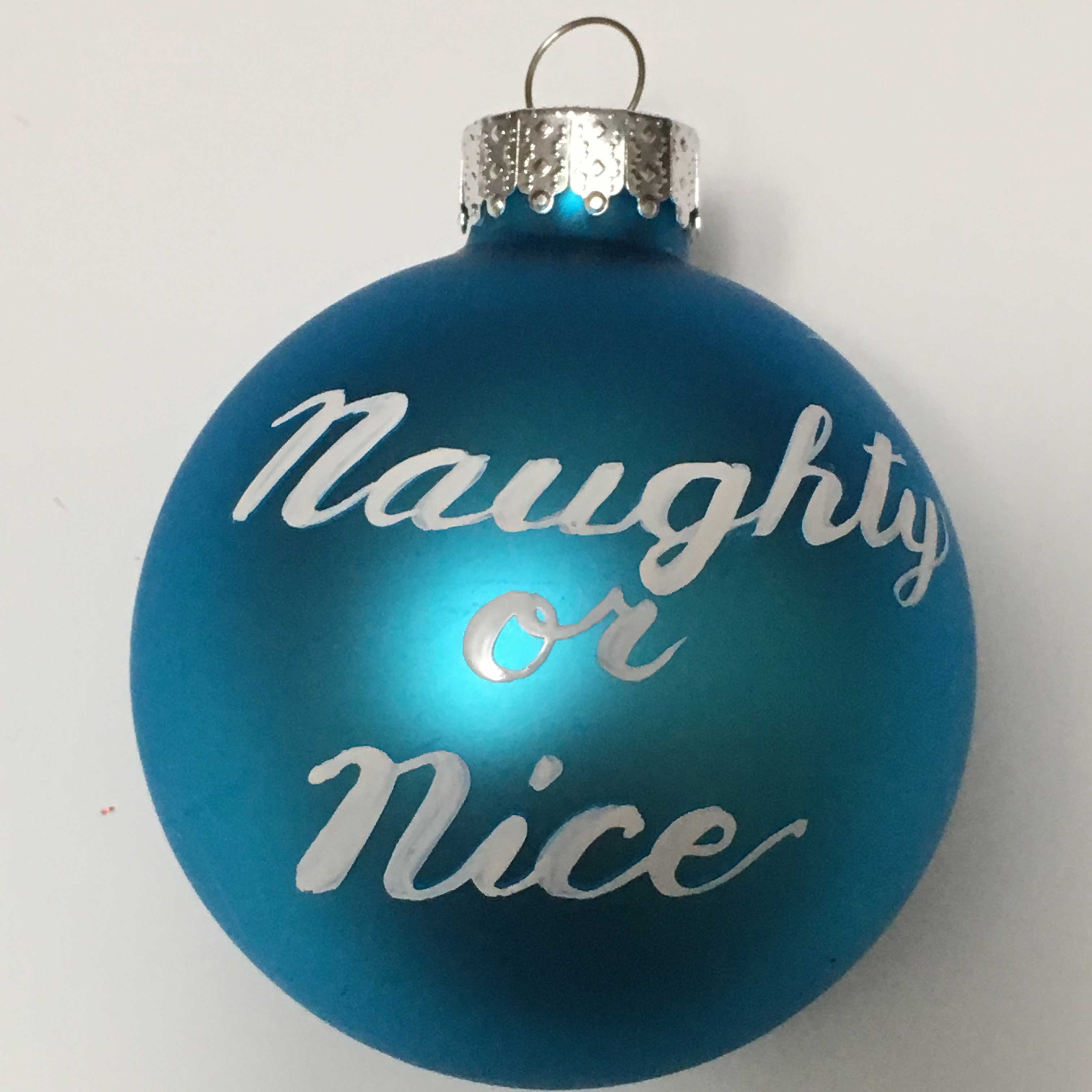 Naughty Or Nice ornament