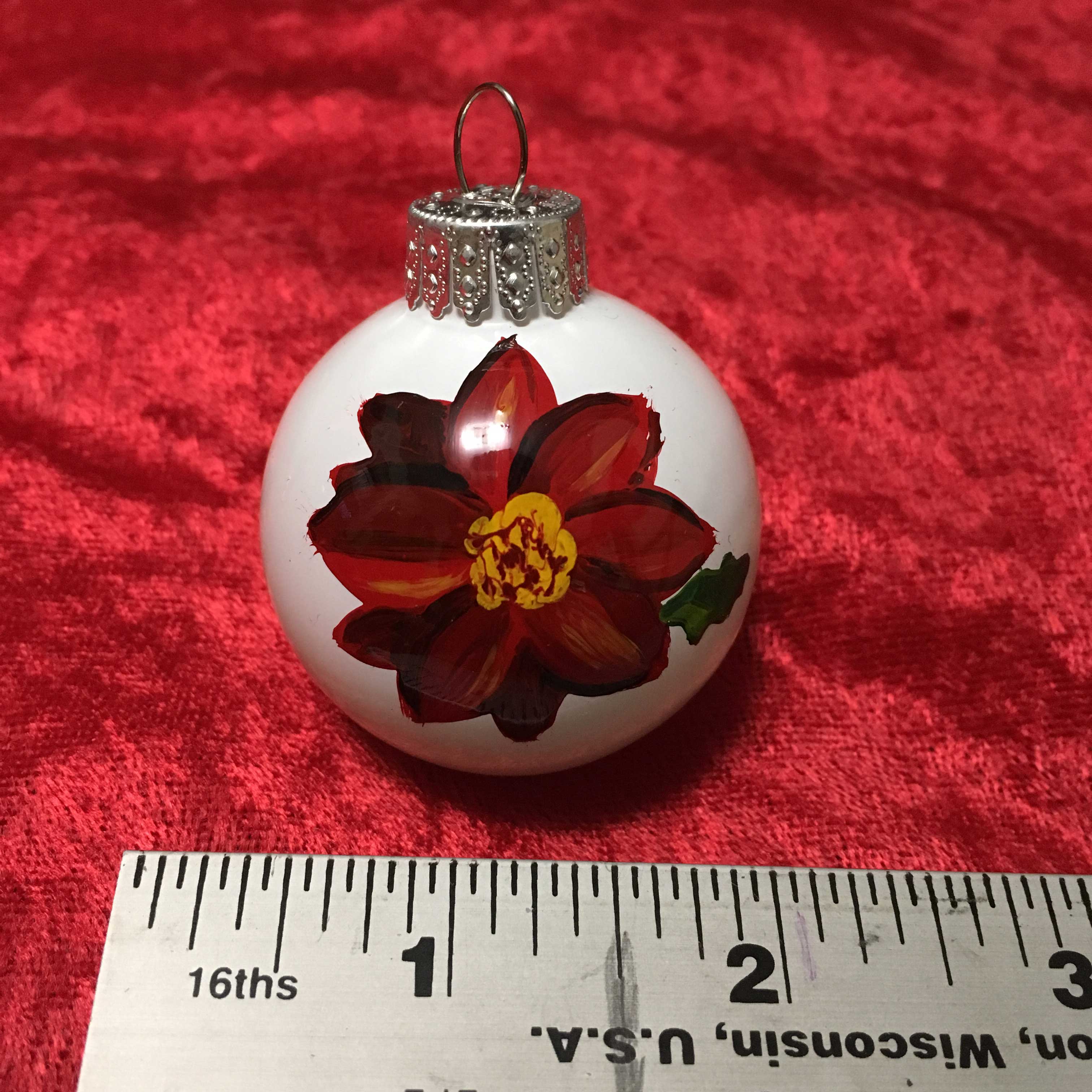 Red Poinsettia ornament