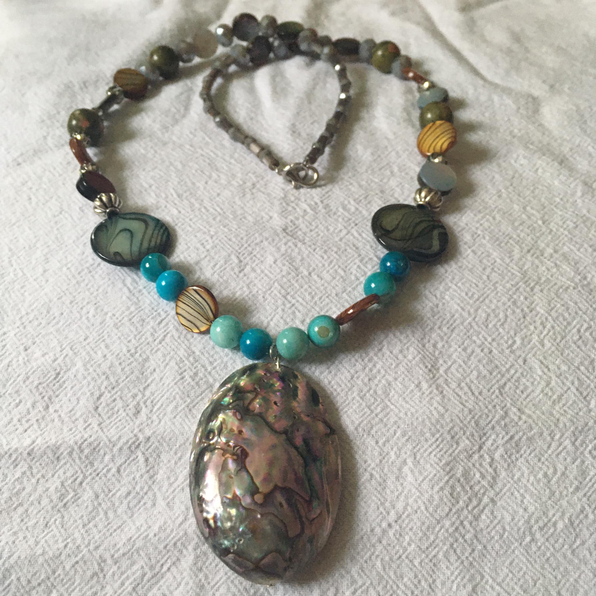 Jade and Stone necklace