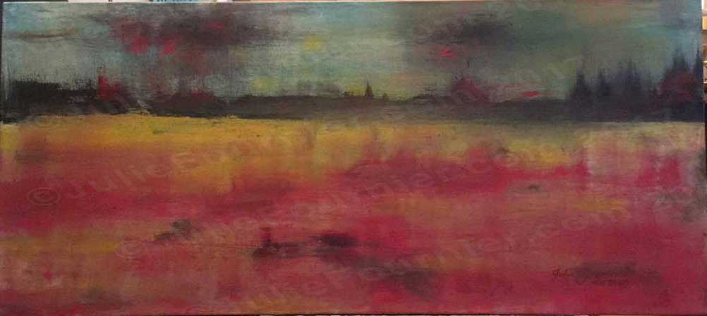 River, an oil painting by Julie Fournier
